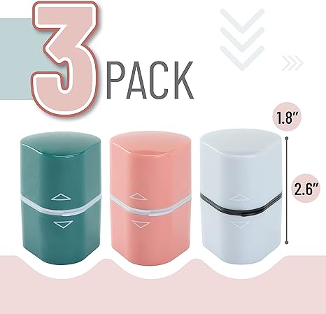 Pencil Sharpener for Colored Pencils, 3 Pack, 3 Hole, Pencil Sharpener Manual, Art, Jumbo, Artist, Back to School Supplies