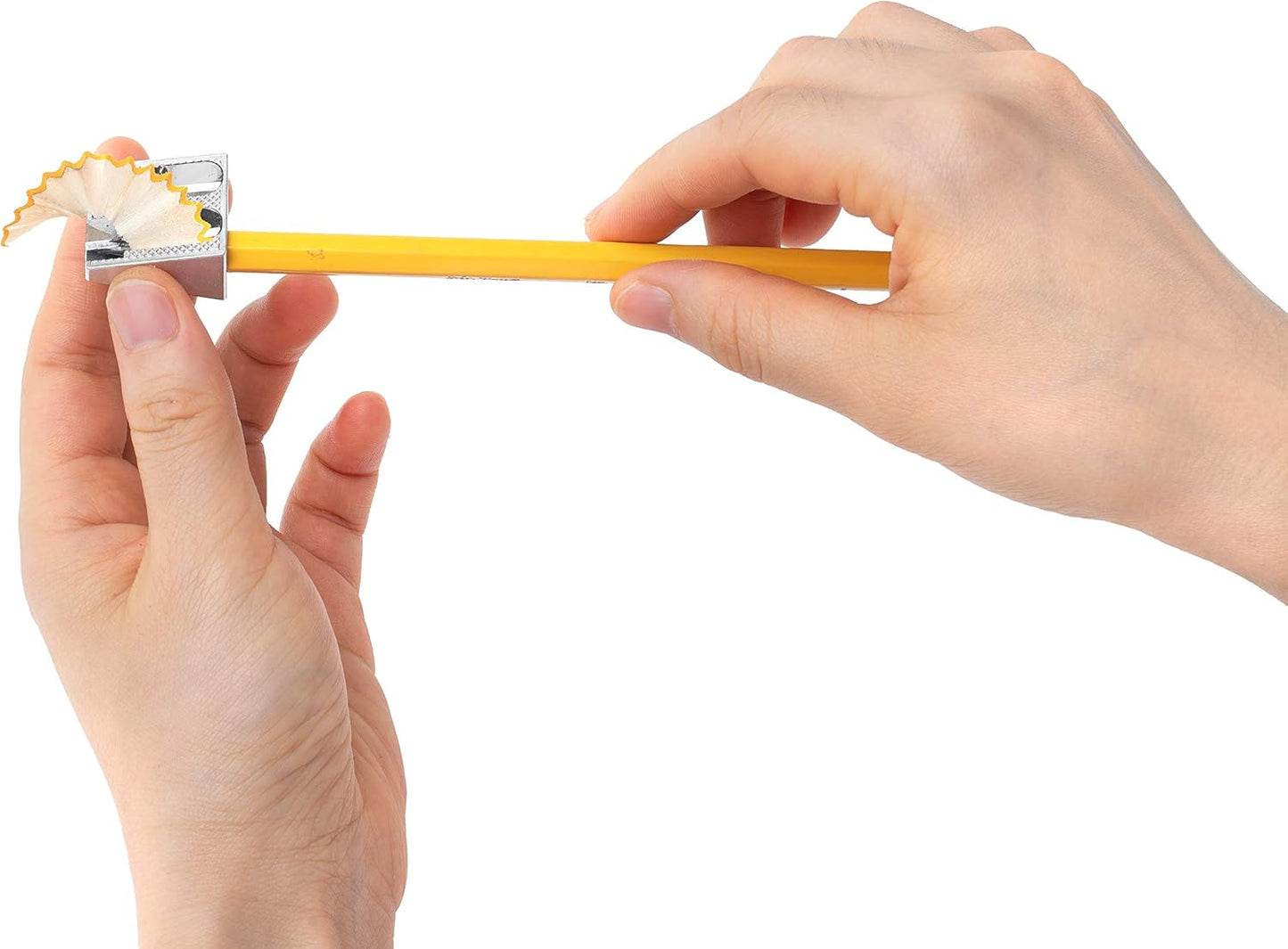 Handheld Metal Pencil Sharpener with 2 Holes, Pack of 6, Back to School Supplies